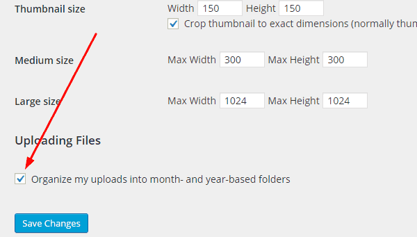 Disable Year and Month Based Folders